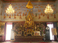 วัดสุวรรณดาราราม_พระนครศรีอยุธยา จิตรกรรมฝาผนังลายเทพชุมนุม